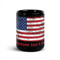 Black Glossy Mug - Rustic Flag