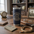 Stainless Steel Laser Engraved Travel Mug - 20oz