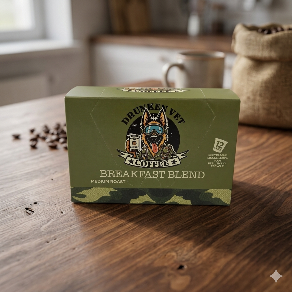Breakfast Blend- Box of 12 Single Serve Pods