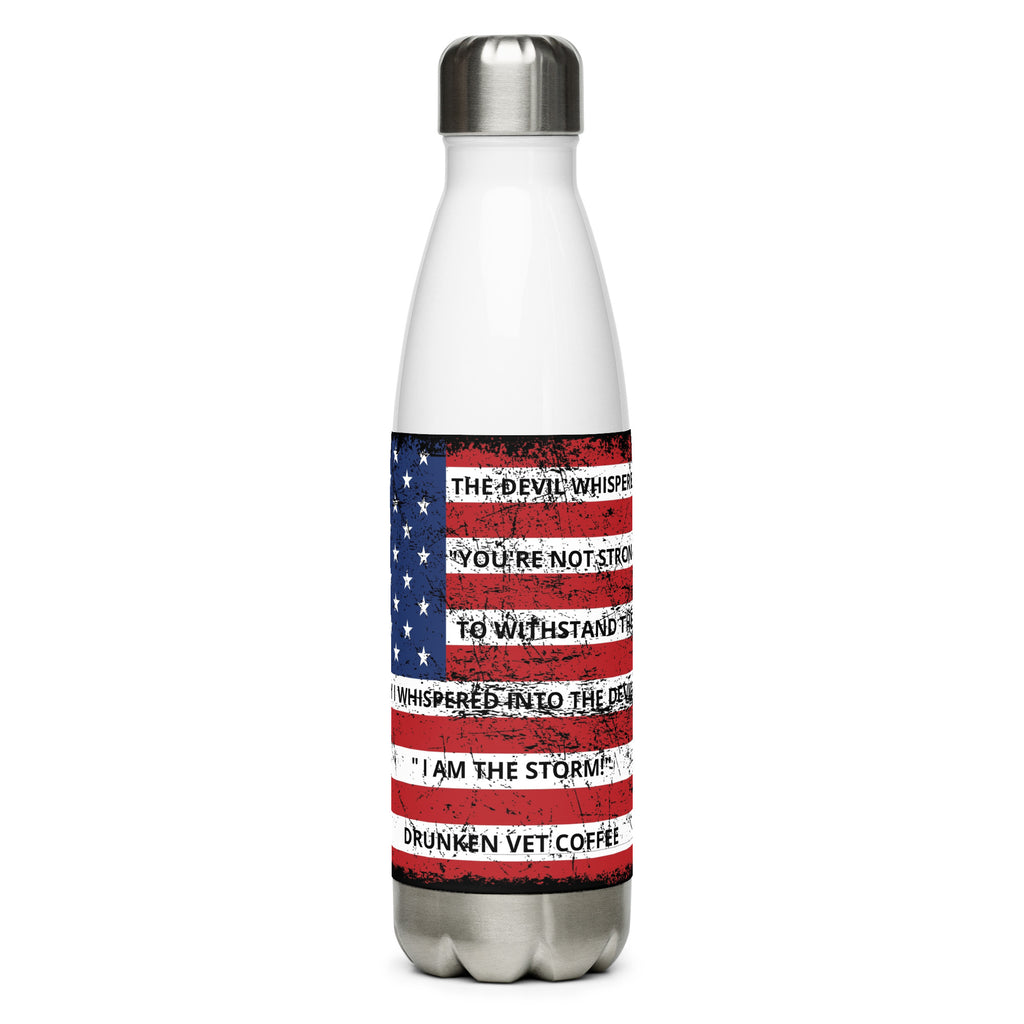Stainless steel water bottle - The Devil Whispered...