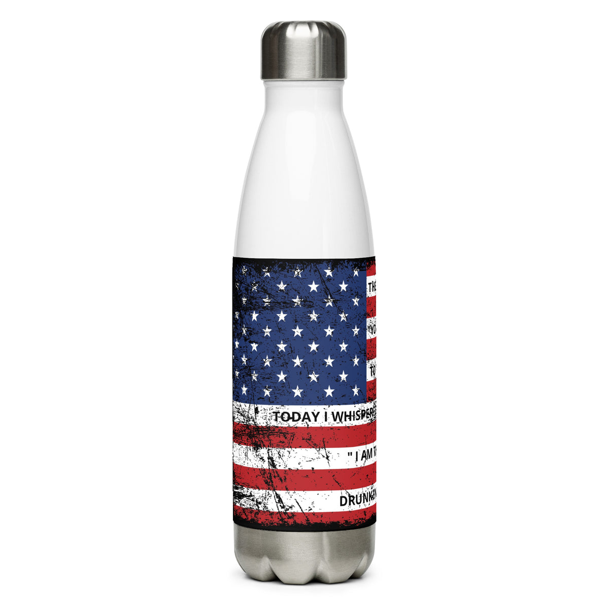 Stainless steel water bottle - The Devil Whispered...